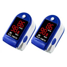 2 Pack of 3B Products PO2BLU Pulse Oximeter-Blue