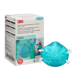 3M 1860S Particulate Respirator/Surgical Mask Cone Earloops-120/Case