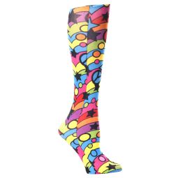 Celeste Stein Womens Compression Sock-Rainbow 60's