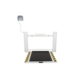 Health o meter 2900KG Antimicrobial Wall-Mounted Wheelchair Scale w/ Wireless Technology