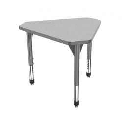 30"x34" Premier Gem Student Desk-Gray Neubla Top w/ Gray Edges & Adjustable Legs