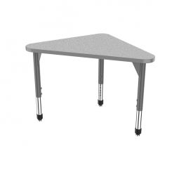 30"x41" Premier Triangle Student Desk-Gray Neubla Top w/ Gray Edges & Adjustable Legs