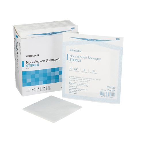 McKesson 16-4244 Medi-Pak Sterile Non-Woven Sponges-1200/Case