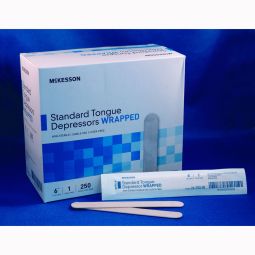 McKesson 24-705-W Tongue Depressor,Wrapped Non-Sterile-2500/Case