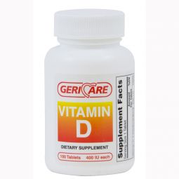 McKesson 60-874-01 Vitamin D Nutritional Supplement-12/Case