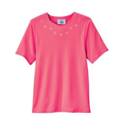Silverts SV24710 Womens Soft Embroidered Adaptive Top
