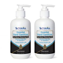 TriDerma-178082-2PK, Triderma 178082-2PK, TriDerma, Hand, Sanitizer, No, Rinse, Cleansing, Gel, 70%,
